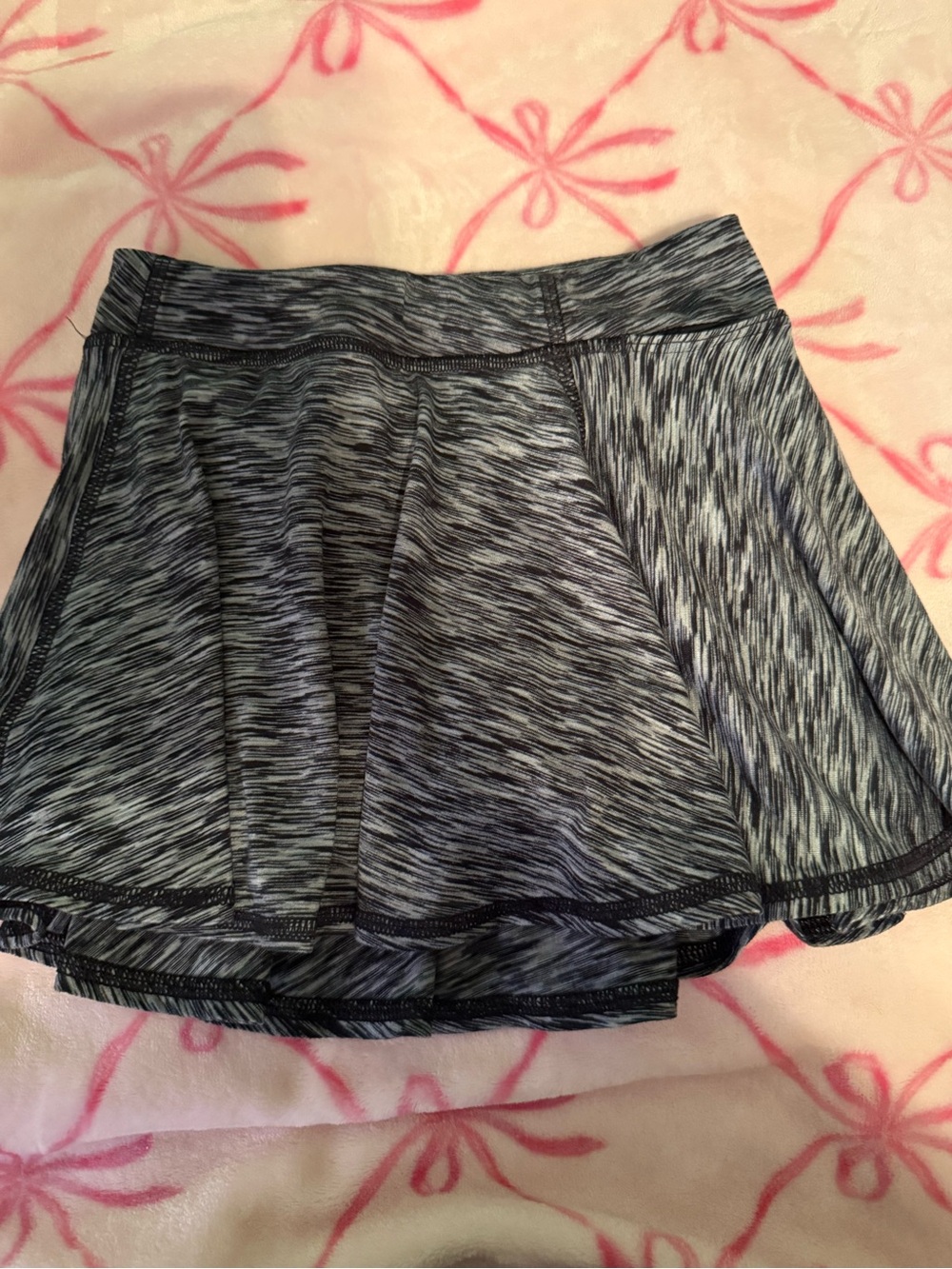 all in motion Girls' Heathered Black and Gray Skort